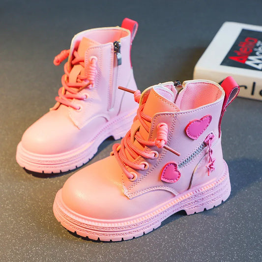 ‌Girls Snow Furry Ankle Boots