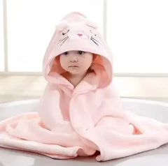 Baby Hooded Bathrobe Towel | Soft Baby Bath Wrap