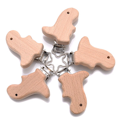 Wooden Animal Pacifier Clips Holder - PAMU8