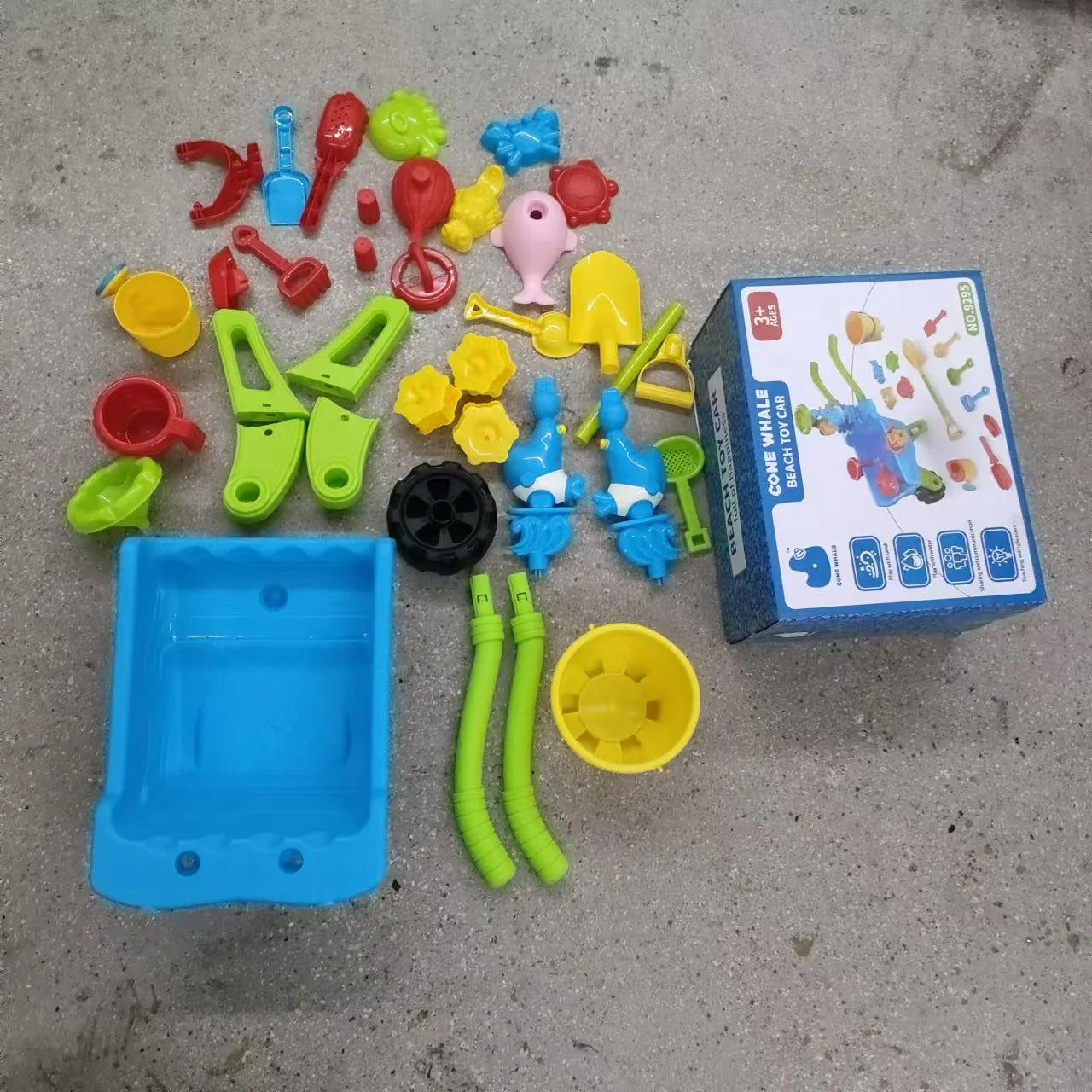 Kids' Bulldozer Beach Toy, Outdoor Sand and Water Play