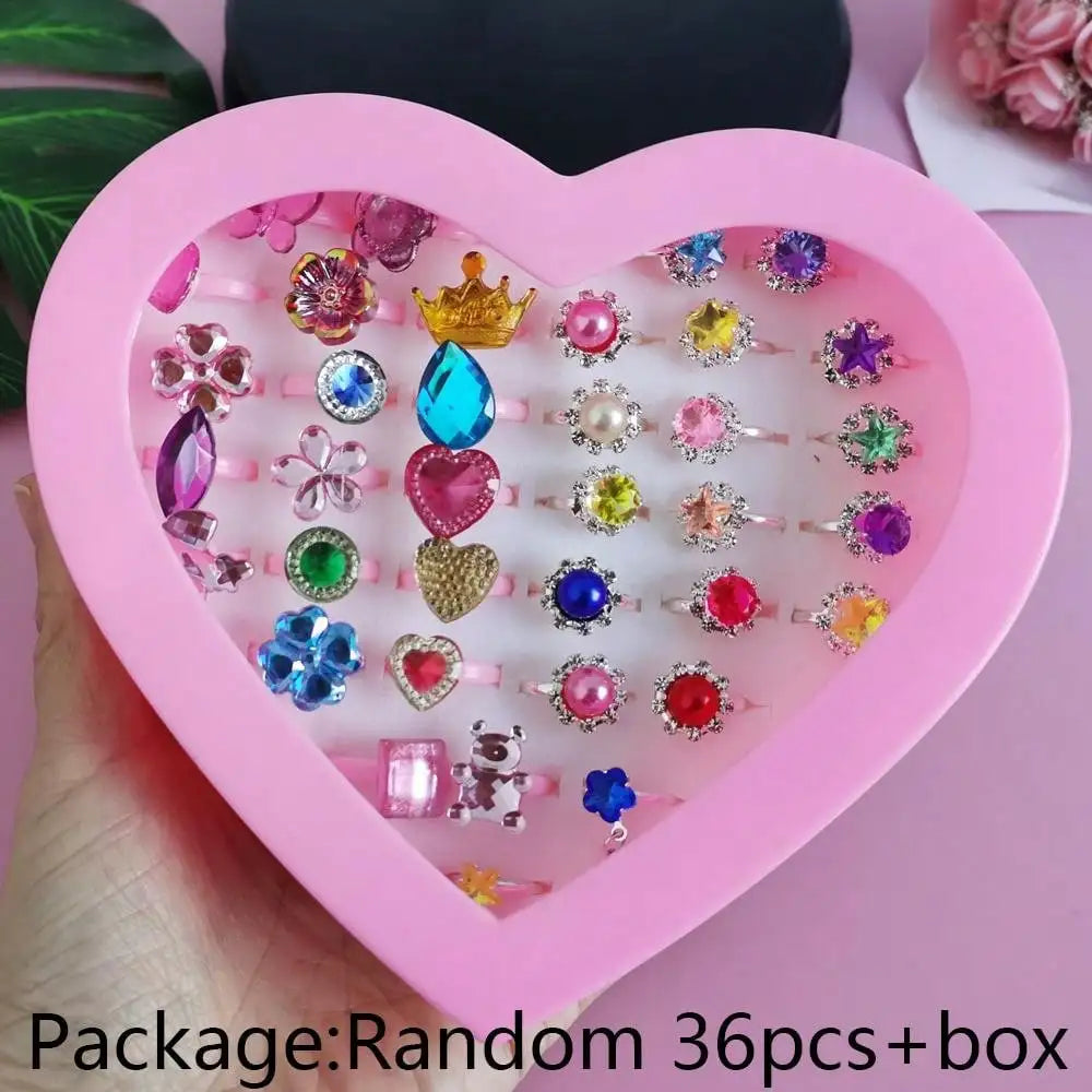 Cute Cartoon Kids Rings Set for Girls | PAMU8