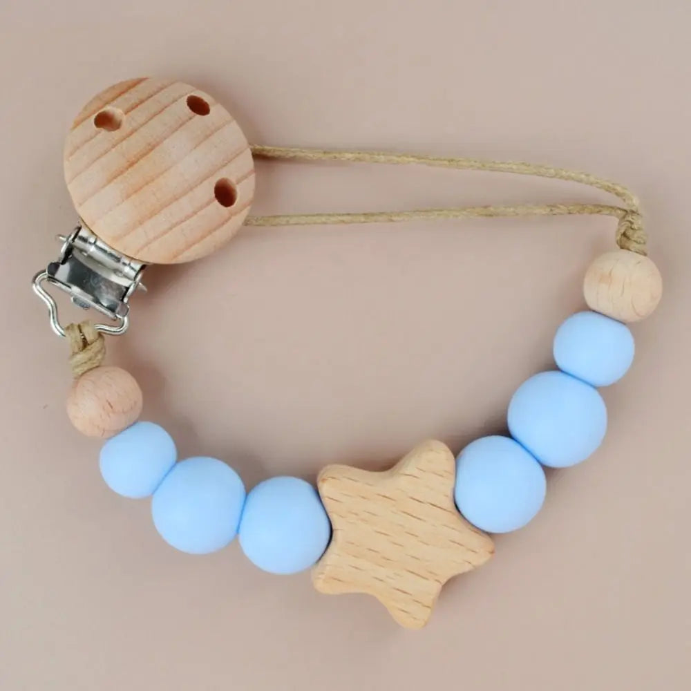 Wood Baby Pacifier Chain - PAMU8