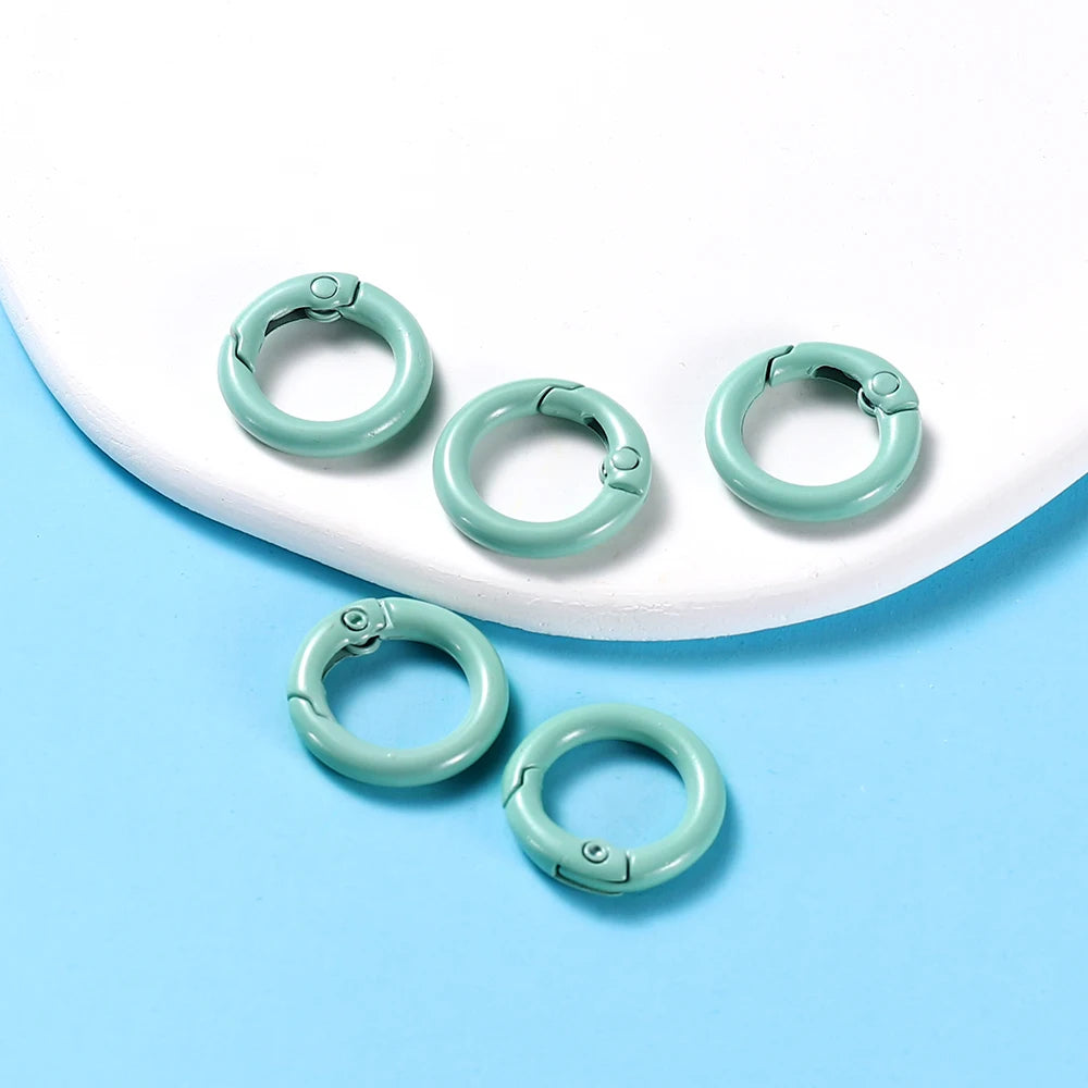 Metal O-Ring Keychain Clasps, 5-Pack Craft Clips