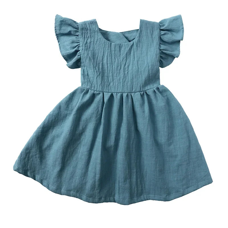 Girls Summer Ruffle Dress