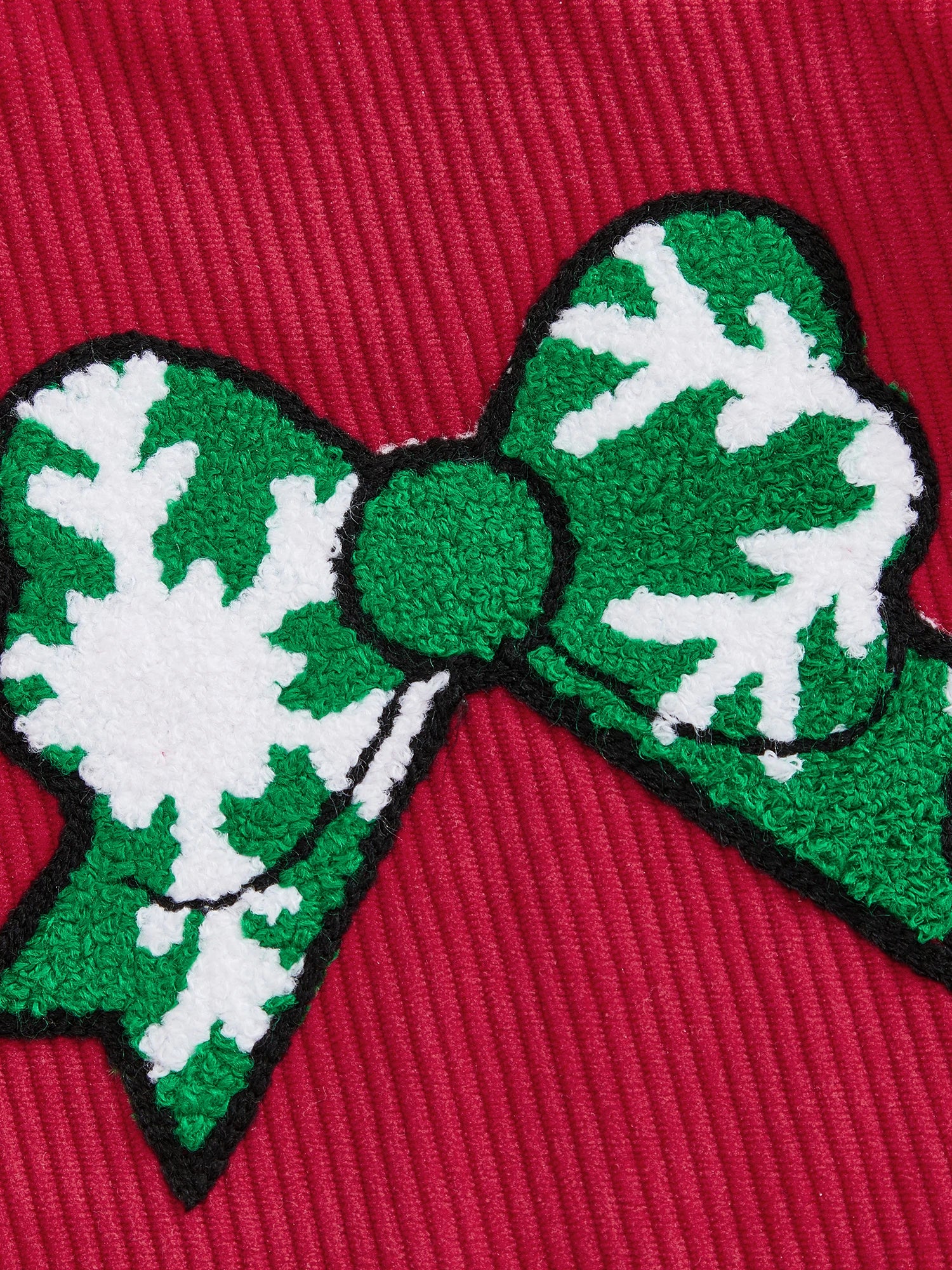 Embroidery Bow Christmas Bodysuit