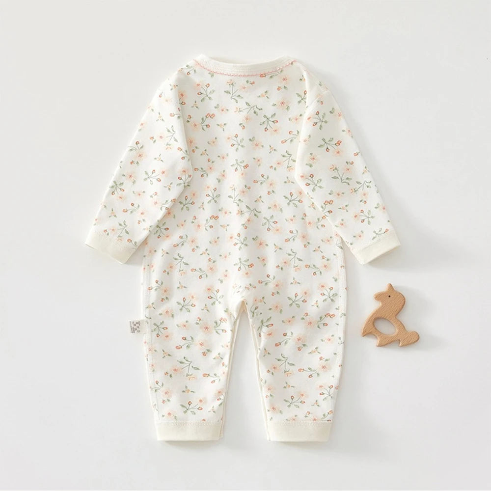 Printed Cotton Baby Girl Jumpsuit