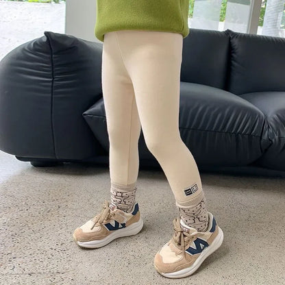 Girls Winter Fleece Warm Leggings