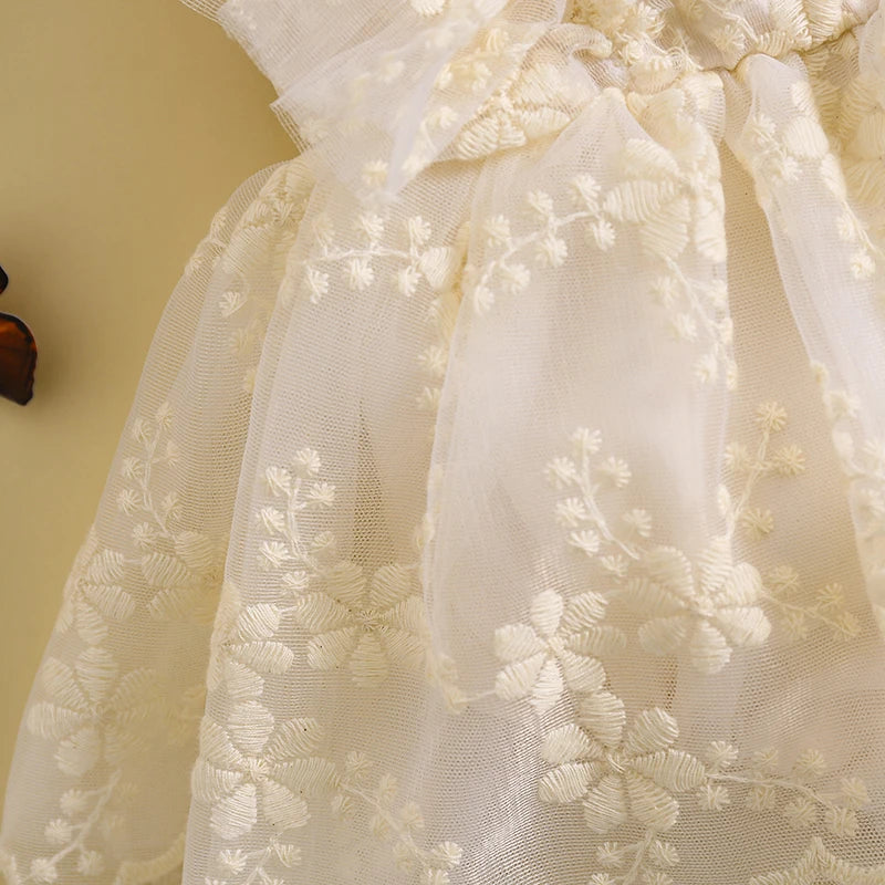 Baby Girls Flower Fly Sleeve - PAMU8