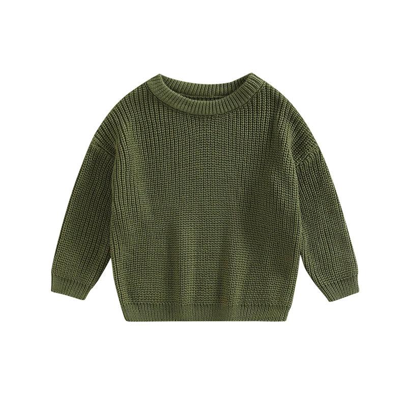 Newborn Knitwear Long Sleeve Cotton Pullover Tops - PAMU8