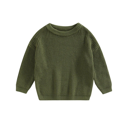 Newborn Knitwear Long Sleeve Cotton Pullover Tops - PAMU8