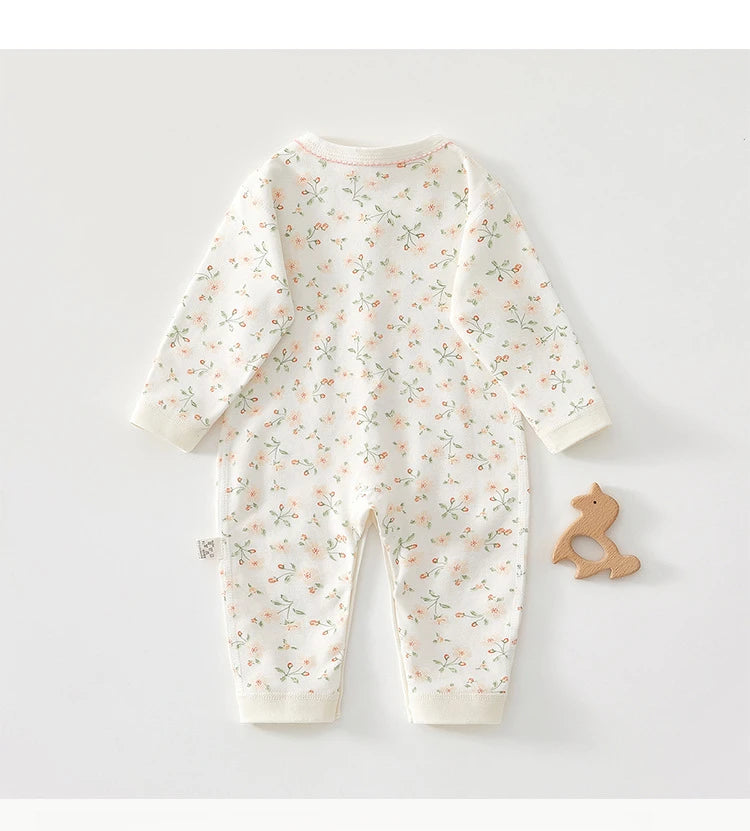 Printed Cotton Baby Girl Jumpsuit
