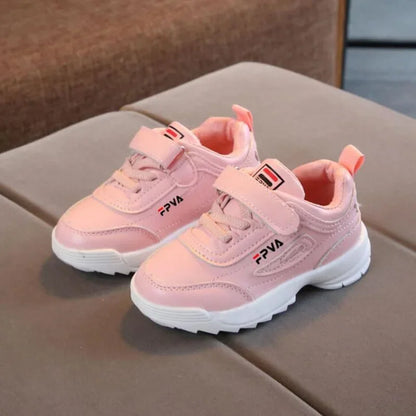 Kids Leather Trainers Sport Shoes