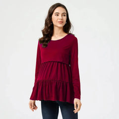 Round Neck Nursing Top