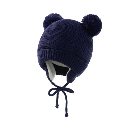 Knit Baby Hat Gloves Set