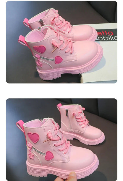 ‌Girls Snow Furry Ankle Boots