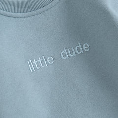 Baby Boys' Letter Embroidery Bodysuit, Fall Sweatshirt