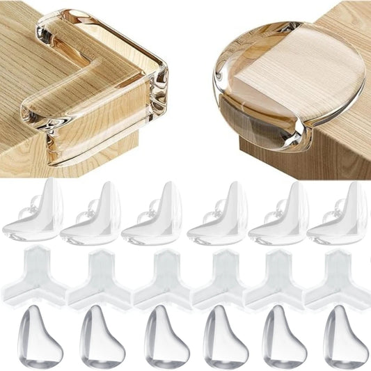 Silicone furniture corner protector for babyproofing tables