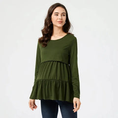 Round Neck Nursing Top