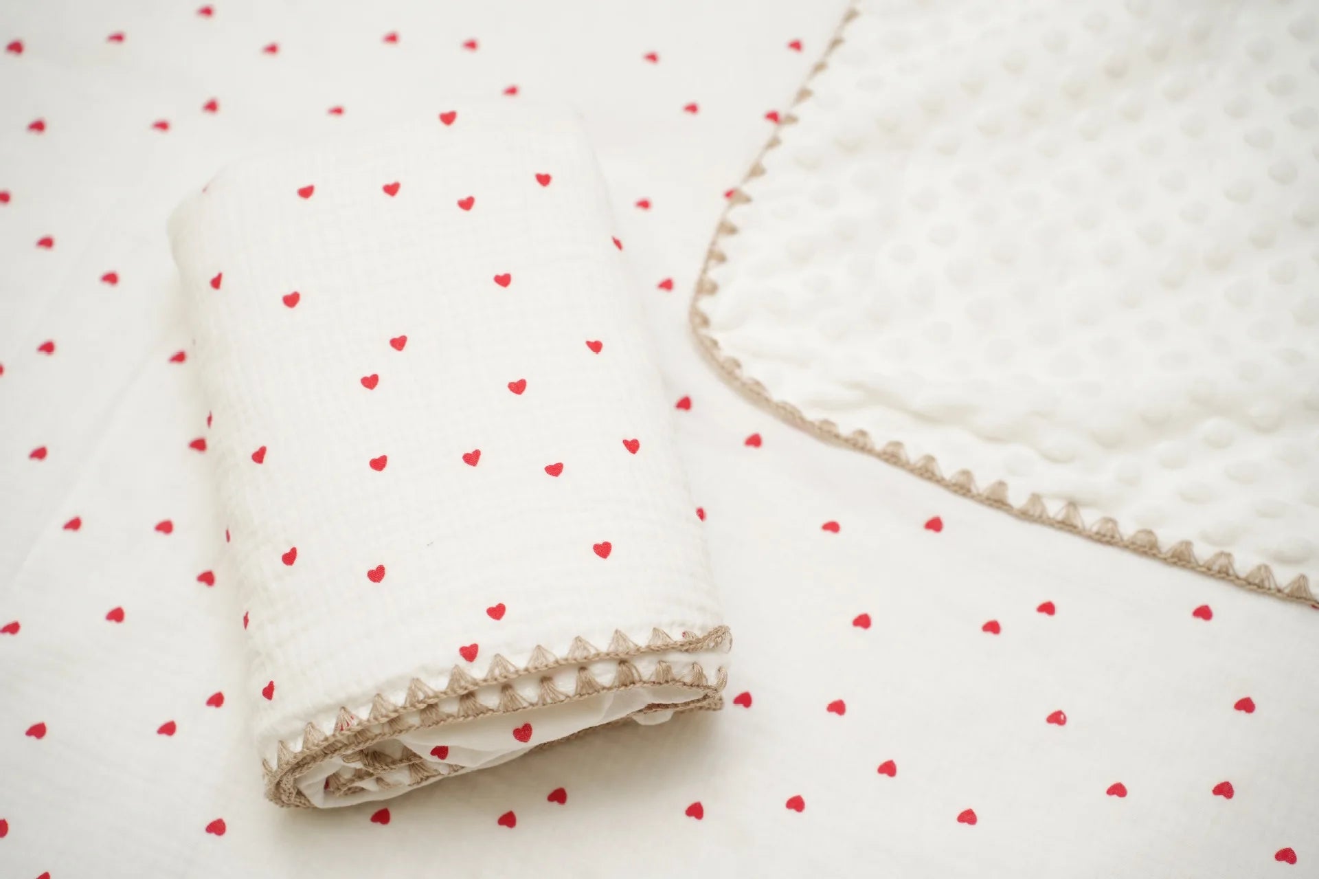 Newborn Bear Print Blanket for Crib, Stroller and Car Seat