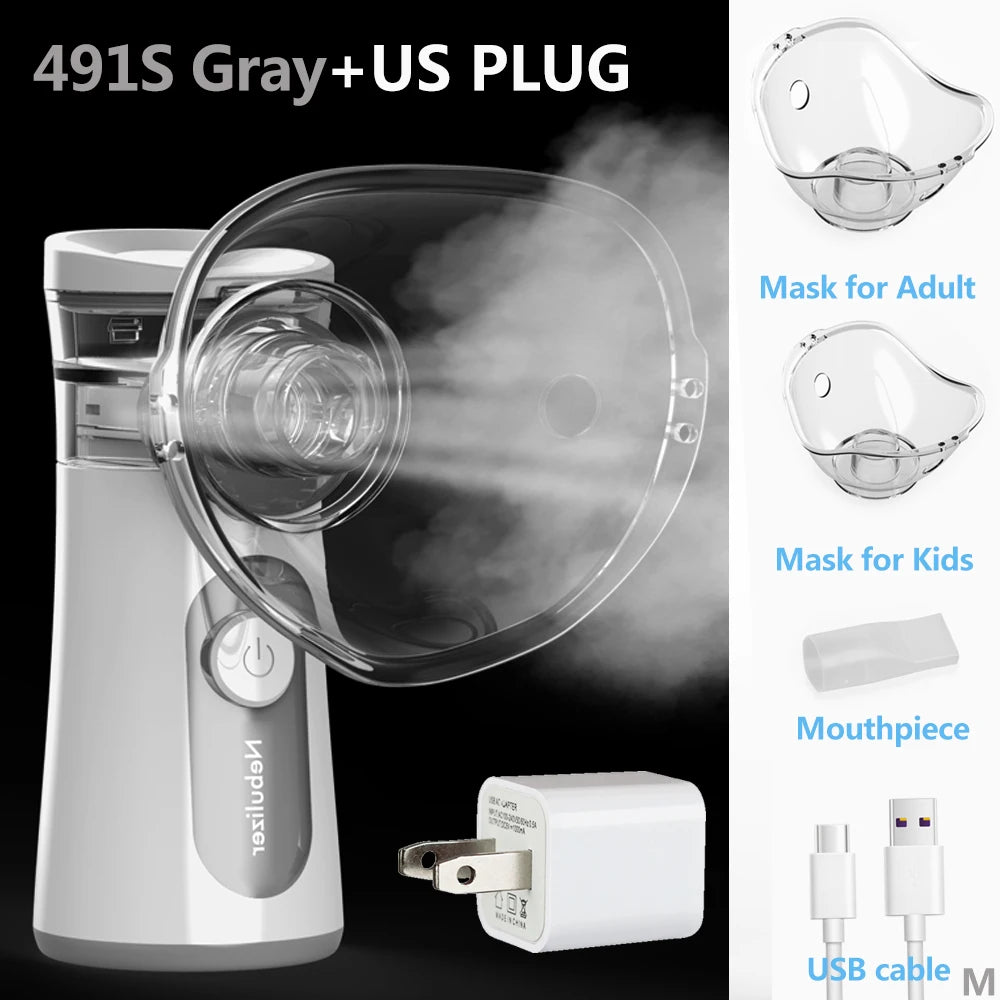 Portable Nebulizer Inhaler: Quiet Mesh Mist for Kids