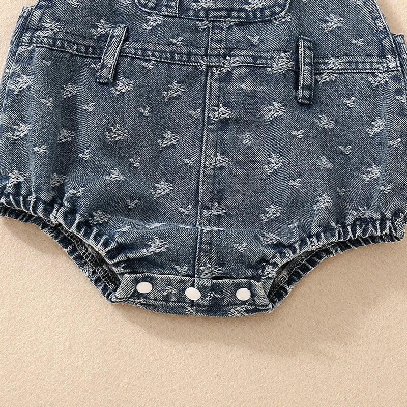Baby Girl Denim Romper