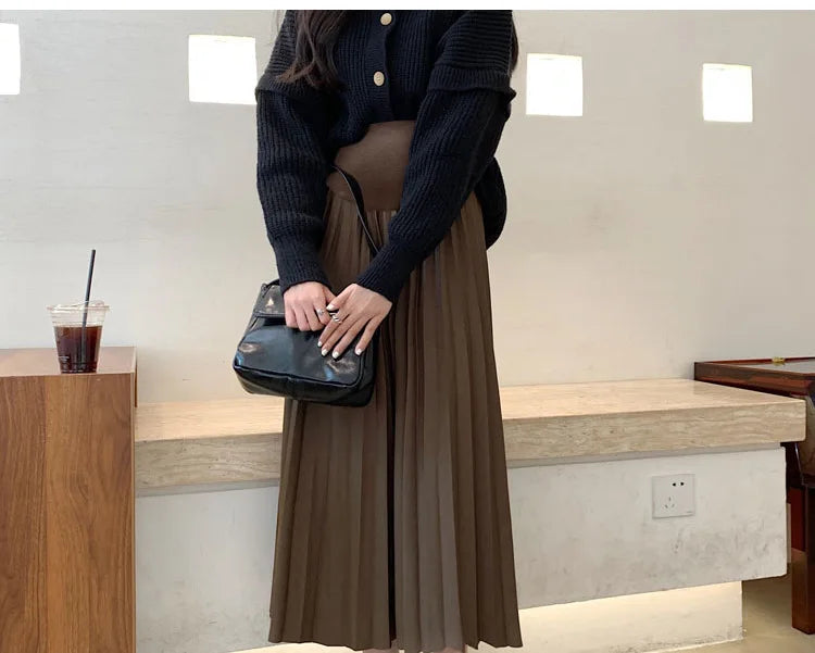 A-Line Casual Maternity Skirt