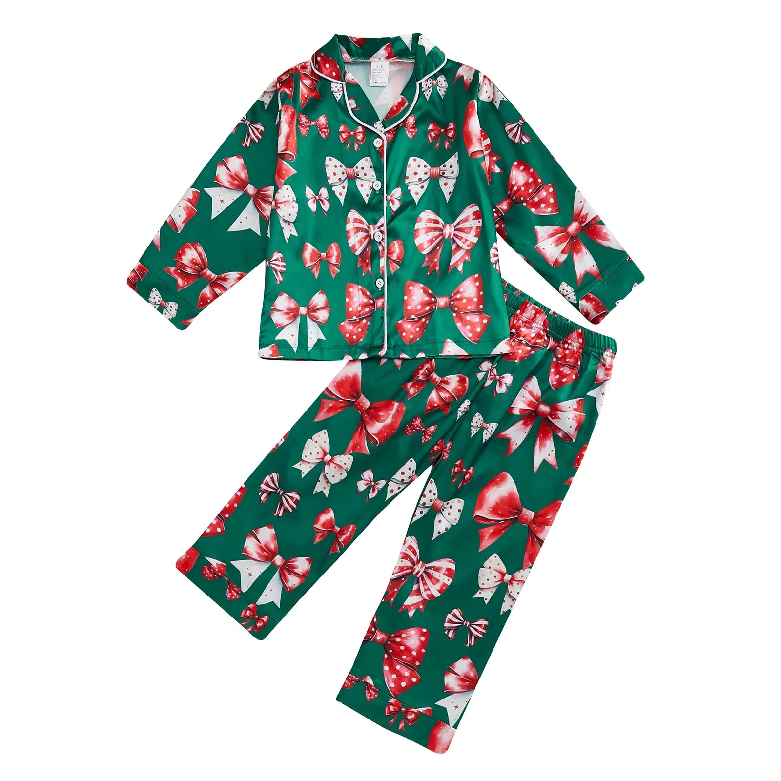 Girls Christmas Pajamas Set