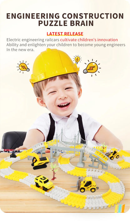 137-467pcs Baby Electric Track Toy
