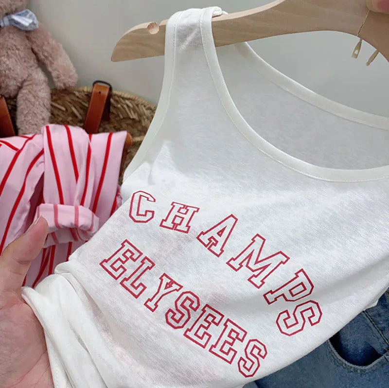 Kids Stripe Shirt Shorts Set