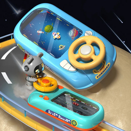 Kids musical steering wheel toy with horn sounds