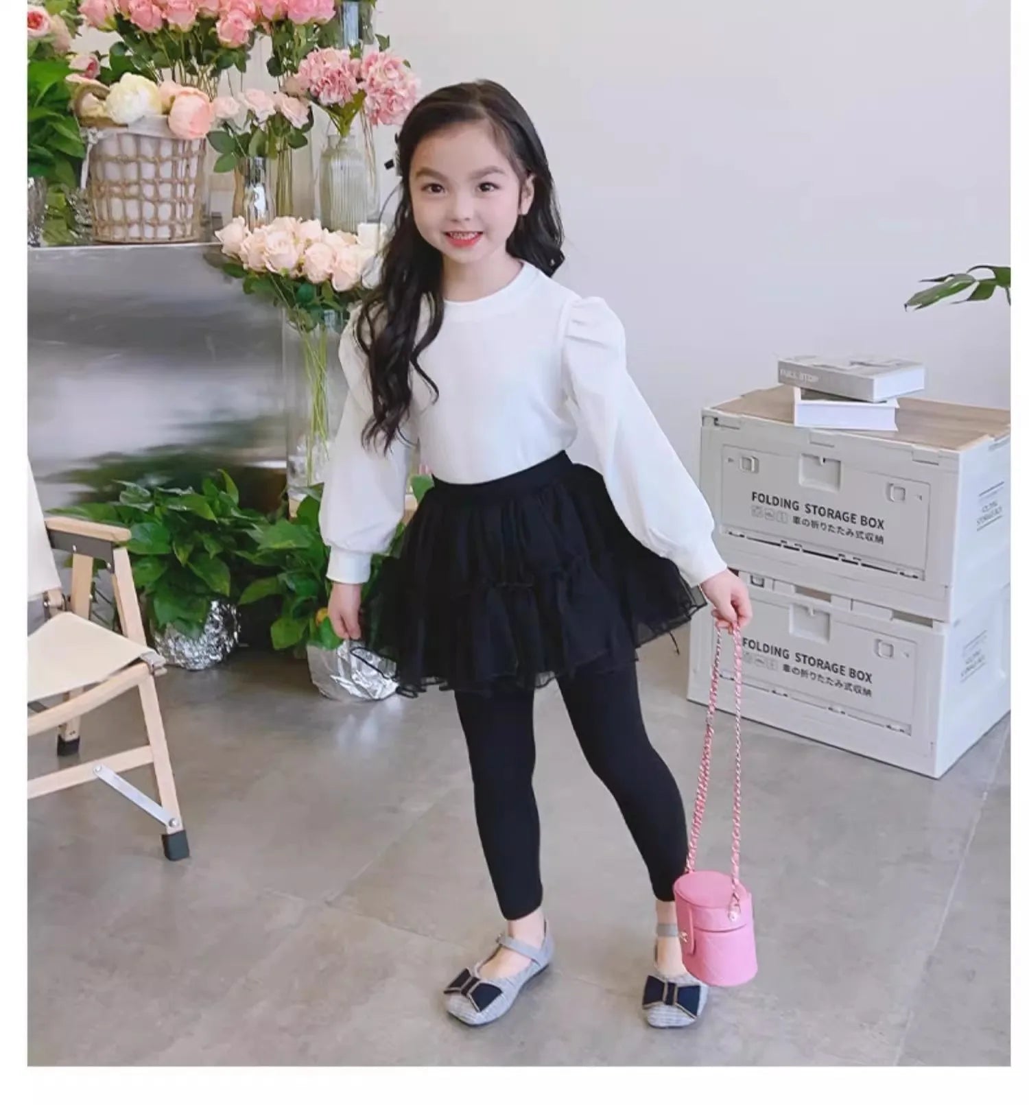 Girls' Mesh Skirted Leggings, Ages 2-7 Skort Pants