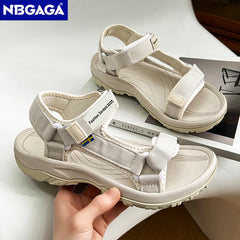 Women's Flat Beach Sandals, Casual Summer Slides