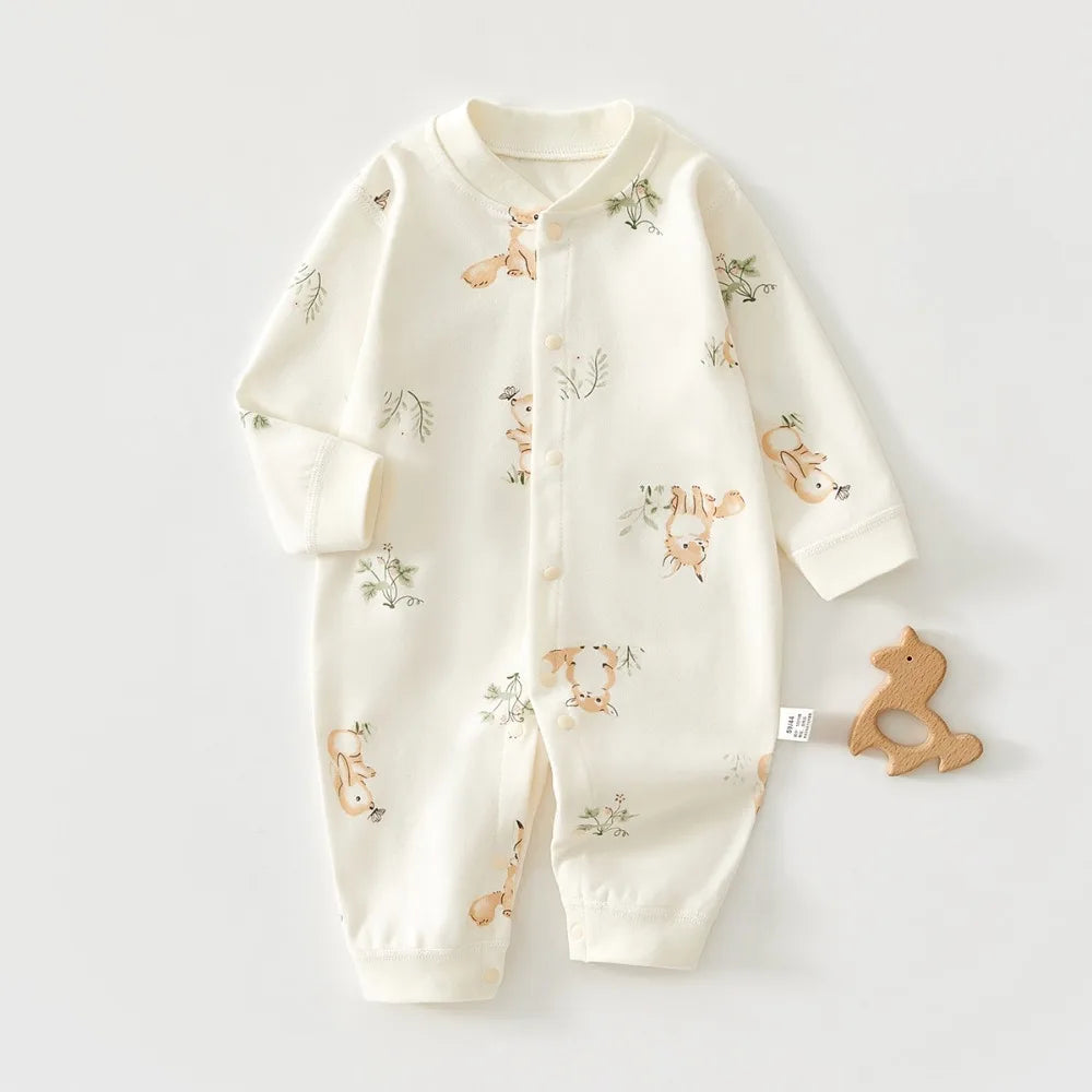 Soft Cartoon Infant Bodysuit Suit