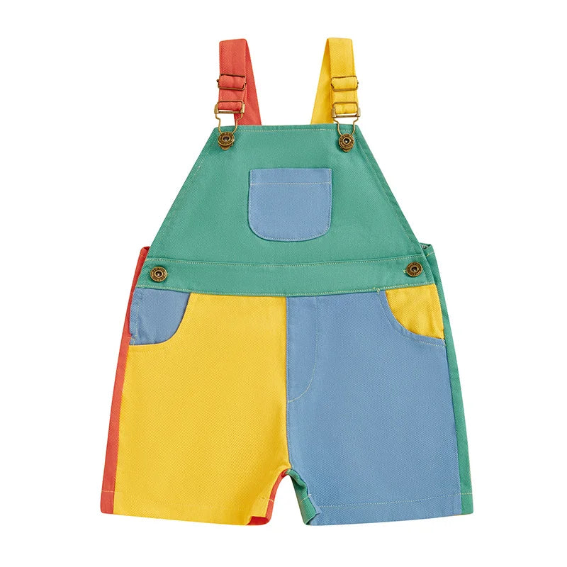 Toddler Overall Shorts, Adjustable Strap Suspender Romper