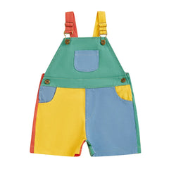 Toddler Overall Shorts, Adjustable Strap Suspender Romper