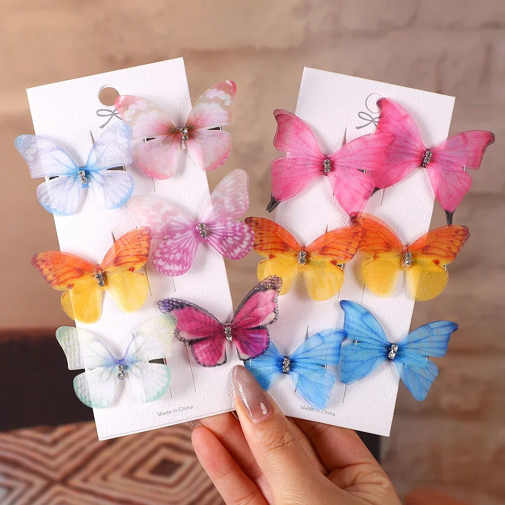 6Pcs Butterfly Hairpins