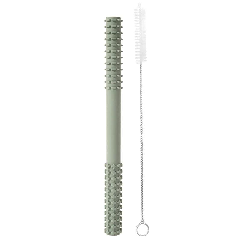 Molar Straw Baby Teether With Brush - PAMU8