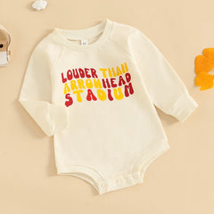 Letter Print Crewneck Jumpsuit
