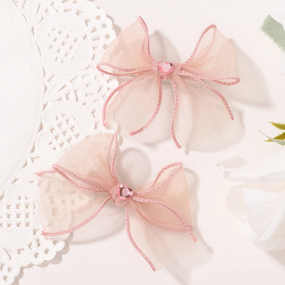 Sakura Pink Bow Clip
