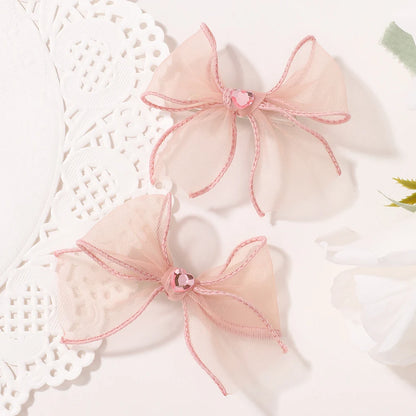 Sakura Pink Bow Clip