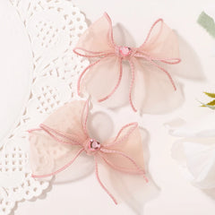 Sakura Pink Bow Clip