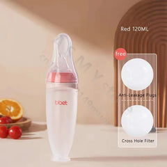 Baby Squeeze Feeding Bottle for Cereal and Puree
