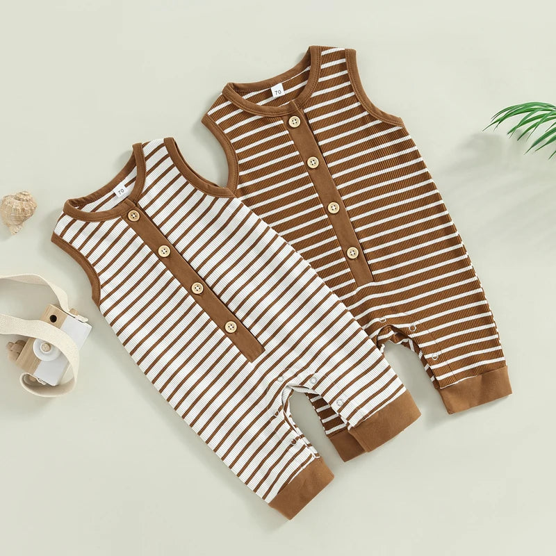 Sleeveless Crew Neck Jumpsuit