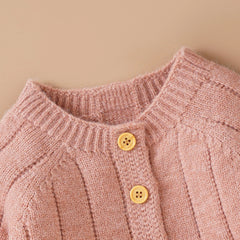 Knitted Baby Winter Romper and Cap Set, 0-18 Months