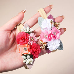 Baby Flower Headbands, Soft Floral Hair Band Set