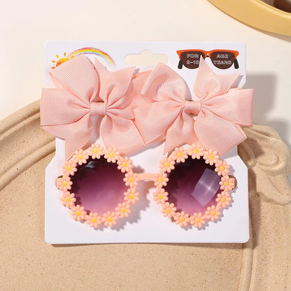 3Pcs/set Hairclips Sunglasses