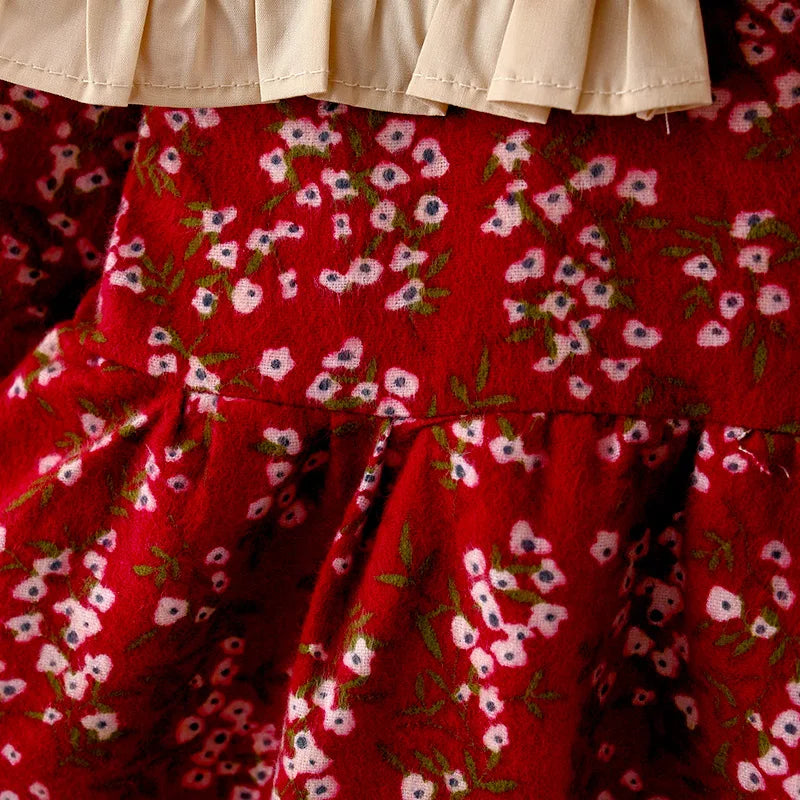 Long Sleeve Printed Princess Dress
