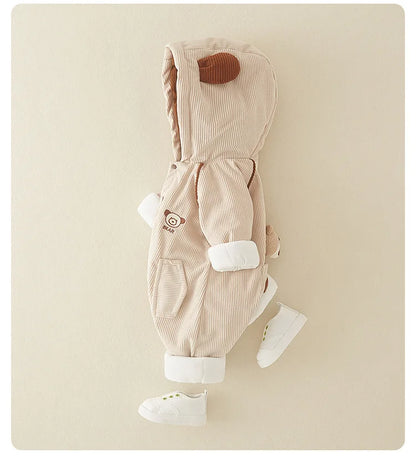 Cozy Winter Baby Romper Set