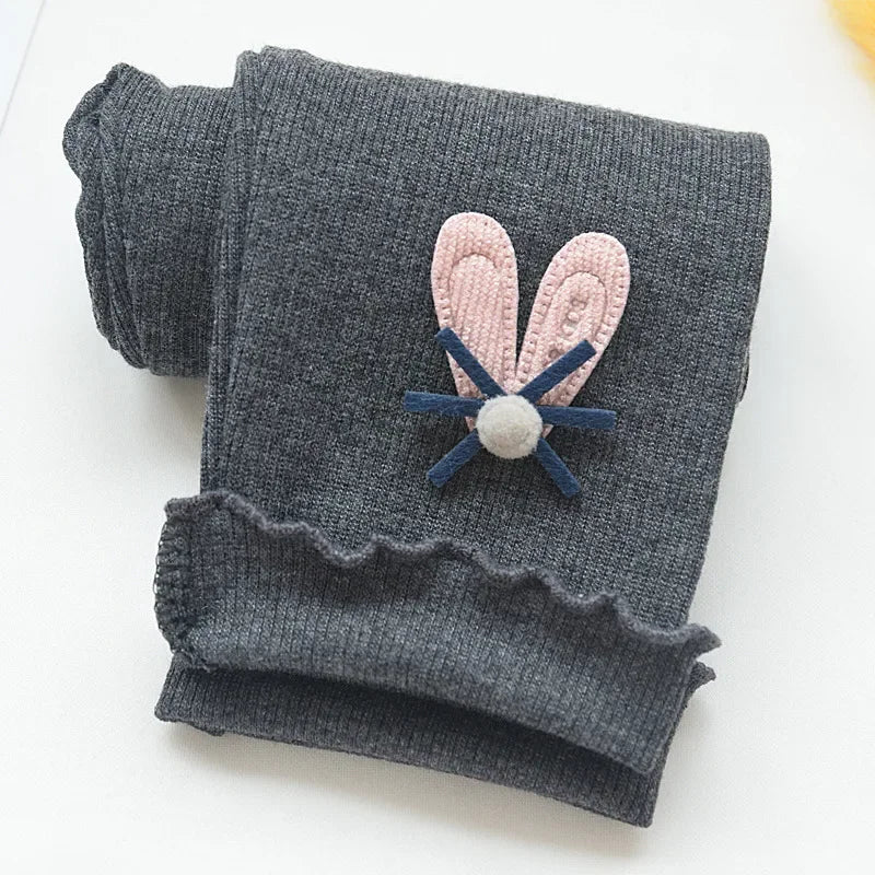 Girls Leggings Cotton Elastic Waist