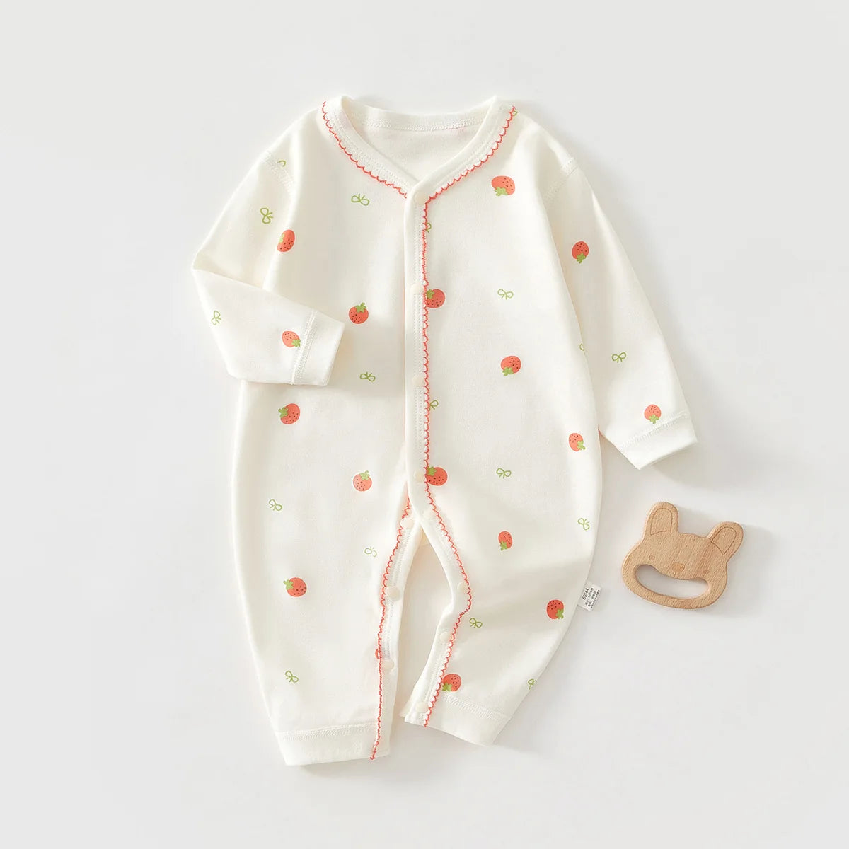 Newborn Cotton Hooded Jumpsuit, Seamless Spring Romper